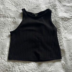 Forever 21 Black Basic Ribbed Tank